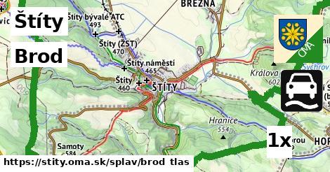 Brod, Štíty