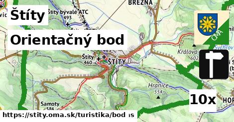 Orientačný bod, Štíty