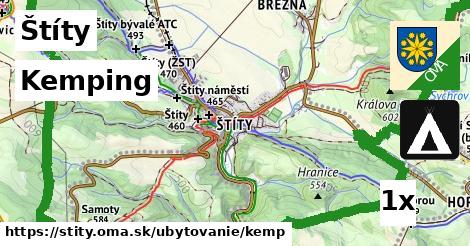 Kemping, Štíty