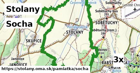 Socha, Stolany