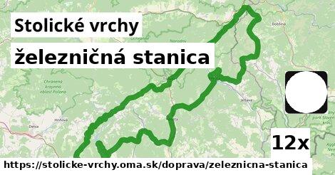 železničná stanica, Stolické vrchy