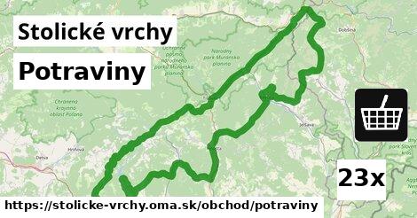 Potraviny, Stolické vrchy