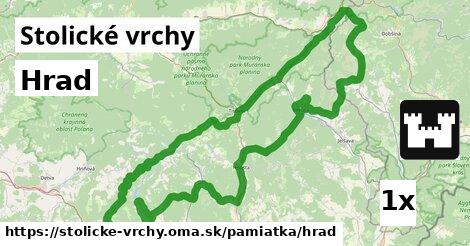 Hrad, Stolické vrchy