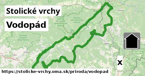 Vodopád, Stolické vrchy