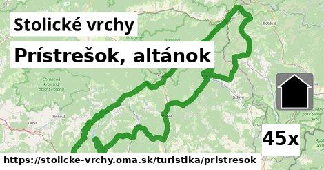 Prístrešok, altánok, Stolické vrchy