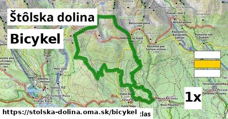 bicykel v Štôlska dolina