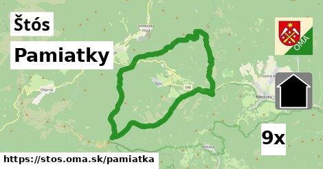 pamiatky v Štós