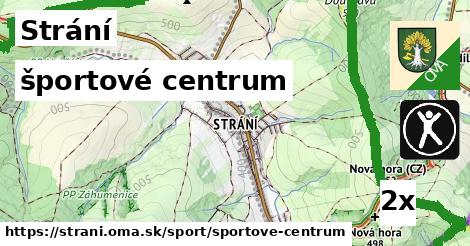 športové centrum, Strání