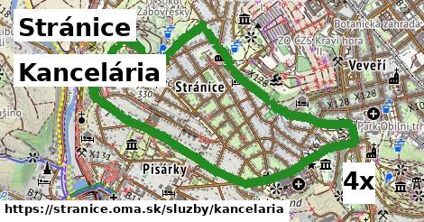 Kancelária, Stránice