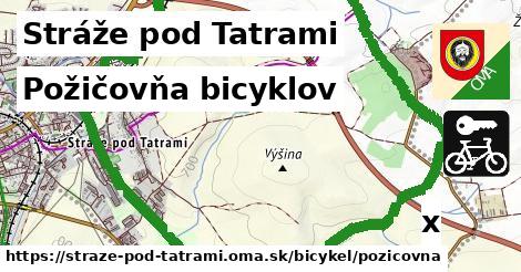 Požičovňa bicyklov, Stráže pod Tatrami