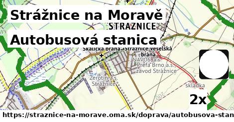 autobusová stanica v Strážnice na Moravě