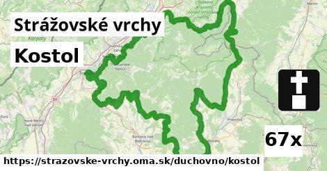 Kostol, Strážovské vrchy