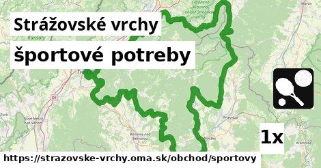 športové potreby, Strážovské vrchy