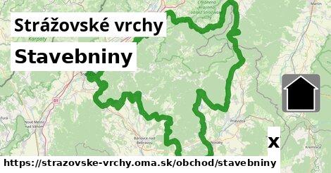 Stavebniny, Strážovské vrchy