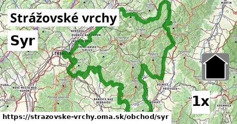 Syr, Strážovské vrchy
