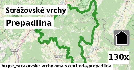 Prepadlina, Strážovské vrchy