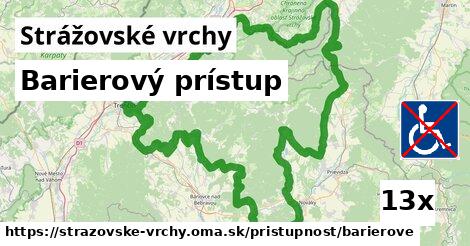 Barierový prístup, Strážovské vrchy