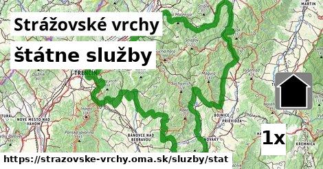štátne služby, Strážovské vrchy