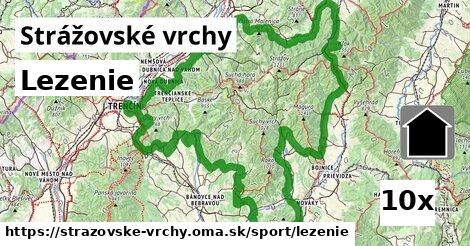 Lezenie, Strážovské vrchy