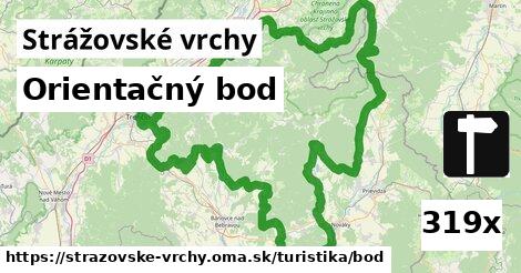 Orientačný bod, Strážovské vrchy