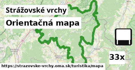 Orientačná mapa, Strážovské vrchy