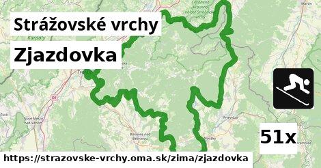 Zjazdovka, Strážovské vrchy