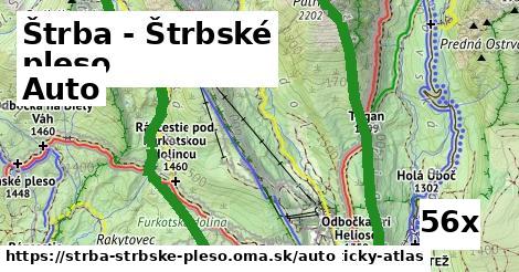 auto v Štrba - Štrbské pleso