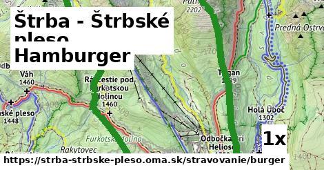 Hamburger, Štrba - Štrbské pleso
