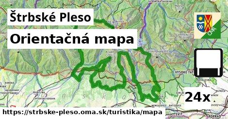 orientačná mapa v Štrbské Pleso
