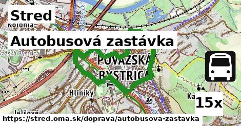 Autobusová zastávka, Stred