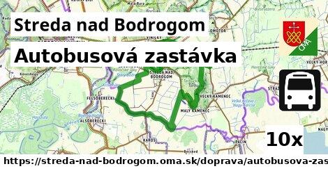 autobusová zastávka v Streda nad Bodrogom