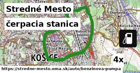 čerpacia stanica, Stredné Mesto