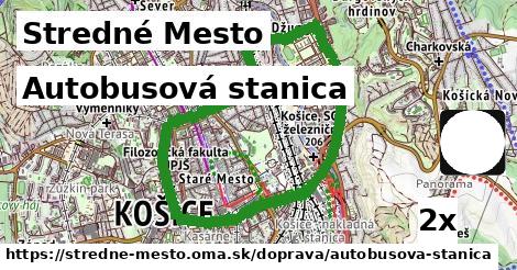 Autobusová stanica, Stredné Mesto