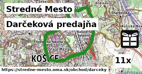 Darčeková predajňa, Stredné Mesto