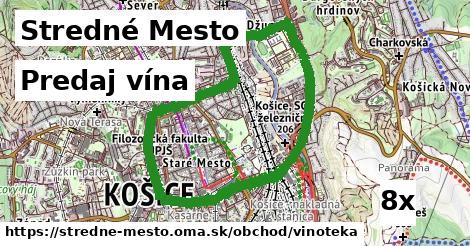 Predaj vína, Stredné Mesto