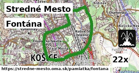 Fontána, Stredné Mesto