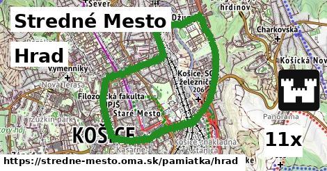 hrad v Stredné Mesto