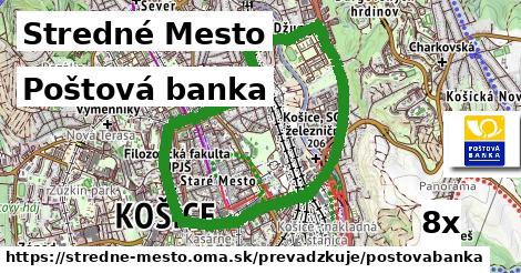 Poštová banka, Stredné Mesto