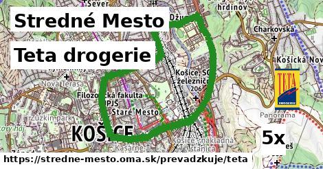 Teta drogerie, Stredné Mesto