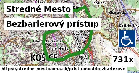 Bezbarierový prístup, Stredné Mesto