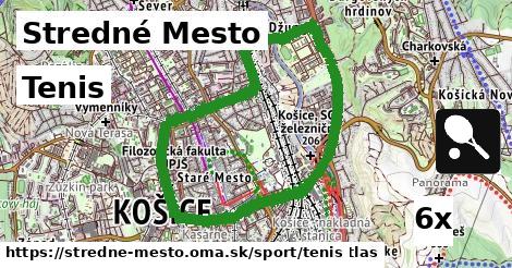 Tenis, Stredné Mesto