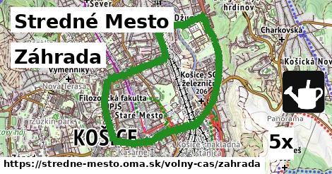 záhrada v Stredné Mesto