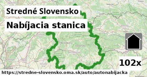 Nabíjacia stanica, Stredné Slovensko