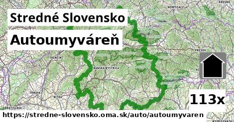 Autoumyváreň, Stredné Slovensko