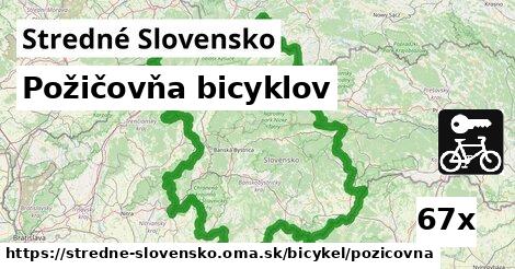 Požičovňa bicyklov, Stredné Slovensko