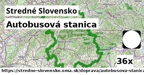 Autobusová stanica, Stredné Slovensko