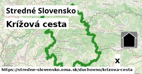 Krížová cesta, Stredné Slovensko