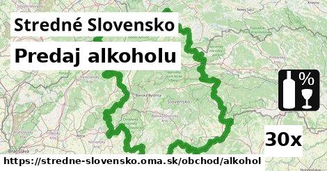 Predaj alkoholu, Stredné Slovensko