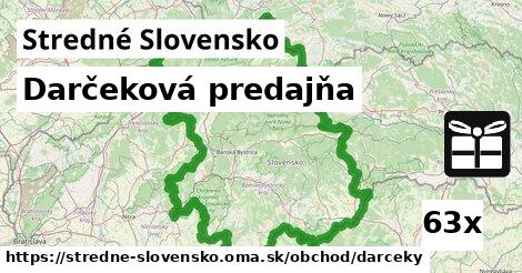 Darčeková predajňa, Stredné Slovensko