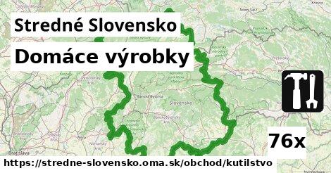 Domáce výrobky, Stredné Slovensko